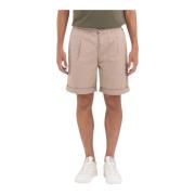 Slim Fit Bermuda Shorts Replay , Brown , Heren