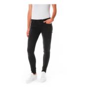 Mid Waist Skinny Fit Jeans Pepe Jeans , Black , Dames