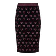 Multicolor Logata Midi Rok Pinko , Multicolor , Dames