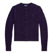 Cash Cardigan Sweater Ralph Lauren , Purple , Dames