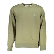 Groene Sweatshirt met Lange Mouwen Geborduurd Logo Timberland , Green ...