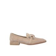 Metalen detail vierkante neus mocassin Alma EN Pena , Beige , Dames