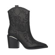 Geborduurde Hak Cowboy Laarzen Alma EN Pena , Black , Dames