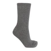 Ribbed Socks Hanro , Gray , Dames