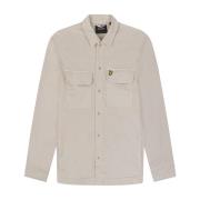 Geverfd Overshirt Geweven Shirts Lyle & Scott , Beige , Heren