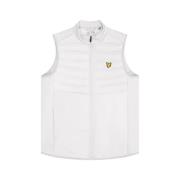 Hybride Double Baffle Gilet Jas Lyle & Scott , White , Heren