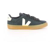 Zwarte Suede Campo Herenschoenen Veja , Black , Heren