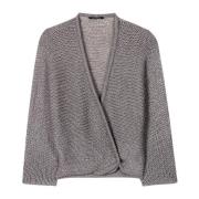 Glamoureuze Wollen Mix Cardigan Luisa Cerano , Beige , Dames