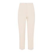 Poederroze Slim Fit Broek Patrizia Pepe , Pink , Dames