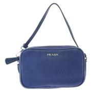 Pre-owned Canvas prada-bags Prada Vintage , Blue , Dames