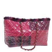 Pre-owned Vinyl totes Chanel Vintage , Pink , Dames