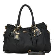 Pre-owned Canvas handbags Prada Vintage , Black , Dames