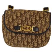 Pre-owned Canvas crossbody-bags Dior Vintage , Brown , Dames