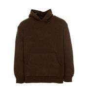 Gebreide Hoodie Lc23 , Brown , Heren