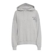 Cool Logo Hoodie Sweatshirt Grey Melange Ball , Gray , Dames