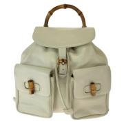 Pre-owned Leather gucci-bags Gucci Vintage , White , Dames