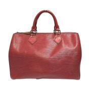 Pre-owned Leather louis-vuitton-bags Louis Vuitton Vintage , Red , Dam...