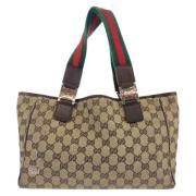 Pre-owned Canvas gucci-bags Gucci Vintage , Brown , Dames