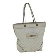 Pre-owned Leather totes Gucci Vintage , White , Dames