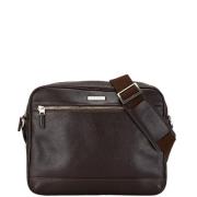 Pre-owned Leather shoulder-bags Burberry Vintage , Brown , Dames