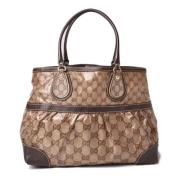 Pre-owned Canvas gucci-bags Gucci Vintage , Brown , Dames