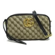 Pre-owned Leather gucci-bags Gucci Vintage , Beige , Dames