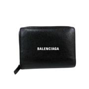 Pre-owned Leather wallets Balenciaga Vintage , Black , Dames