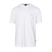 Katoenen Logo T-shirt Wit Boss , White , Heren