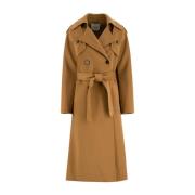 Klassieke Trenchcoat Ermanno Scervino , Brown , Dames