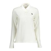 Lange Mouw Polo Shirt Wit Geborduurd Logo U.s. Polo Assn. , White , Da...