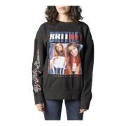 Zwart Bedrukte Sweatshirt met Lange Mouwen Tommy Hilfiger , Black , Da...