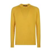 Gele Sweatshirt Aw24 Tagliatore , Yellow , Heren