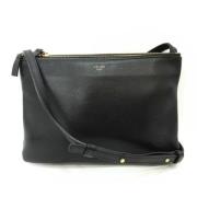 Pre-owned Leather crossbody-bags Celine Vintage , Black , Dames