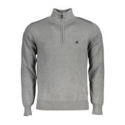 Geborduurde Half-Zip Sweater U.s. Polo Assn. , Gray , Heren