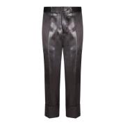 Zwarte Elegante Broek Sapio , Black , Dames