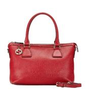 Pre-owned Leather gucci-bags Gucci Vintage , Red , Dames