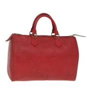 Pre-owned Leather louis-vuitton-bags Louis Vuitton Vintage , Red , Dam...