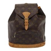 Pre-owned Canvas backpacks Louis Vuitton Vintage , Brown , Dames