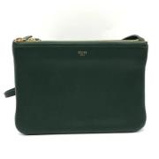 Pre-owned Leather crossbody-bags Celine Vintage , Green , Dames