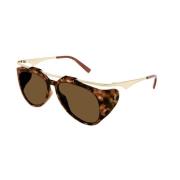 Zonnebril Saint Laurent , Brown , Unisex