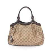 Pre-owned Canvas gucci-bags Gucci Vintage , Brown , Dames