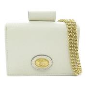 Pre-owned Leather gucci-bags Gucci Vintage , White , Dames