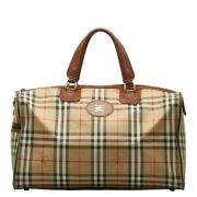 Pre-owned Canvas travel-bags Burberry Vintage , Beige , Dames