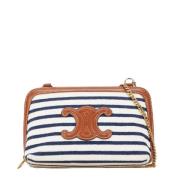 Pre-owned Canvas celine-bags Celine Vintage , Blue , Dames