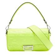 Pre-owned Leather fendi-bags Fendi Vintage , Green , Dames