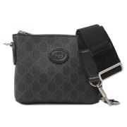 Pre-owned Canvas crossbody-bags Gucci Vintage , Black , Dames