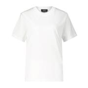 Logo Geborduurd T-Shirt A.p.c. , White , Dames