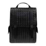 Leren rugzak Bottega Veneta , Black , Heren