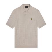 Kabelgebreide Polo Lyle & Scott , Beige , Heren