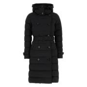 Zwarte Dons Trenchcoat Burberry , Black , Dames